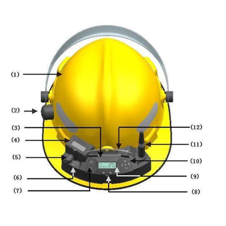 消防通信頭盔盔式頭骨振動通訊裝置救援搶險(xiǎn)無線通訊頭盔