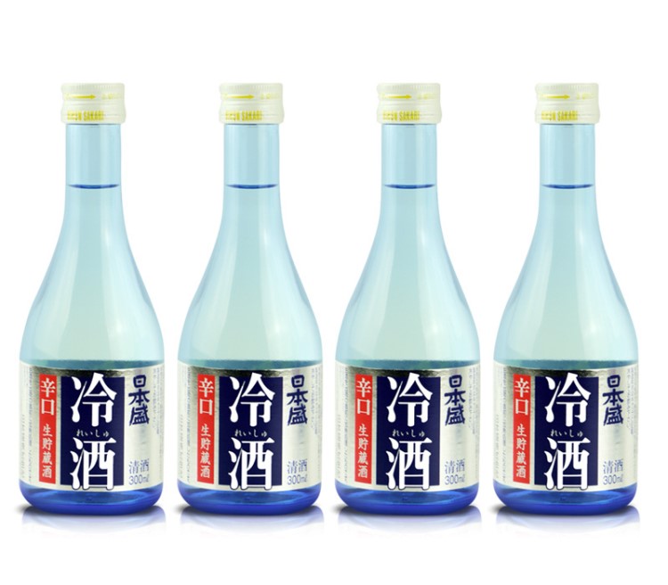 日本清酒 日本盛冷酒清酒配制酒 辛口生貯藏酒 300ml*4瓶日本清酒