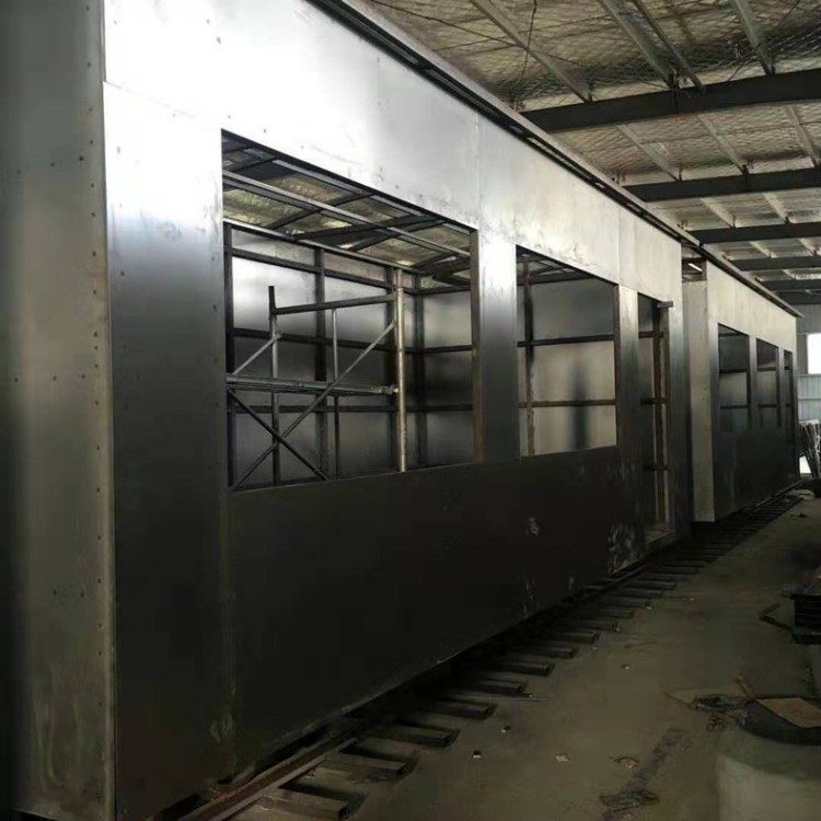 老式復(fù)古蒸汽火車頭鐵藝火車大型火車餐廳定制綠皮車廂模型工廠
