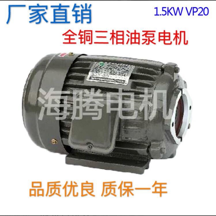 廠家直銷機床液壓電機1.5KW 可配VP20葉片泵油泵電機配套廠家批發