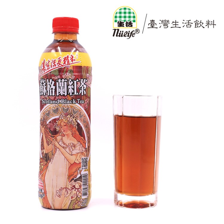 臺灣飲料批發(fā) 生活飲料 生活蘇格蘭紅茶飲料590ml*24瓶/箱