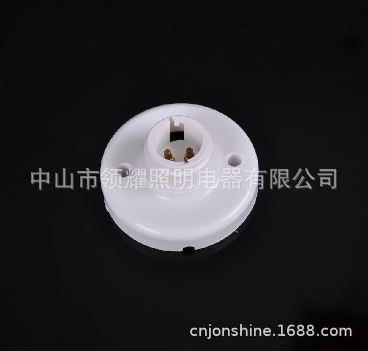 B22卡口走廊明裝墻壁燈座 B22針腳款球泡用旋鈕塑料底座80MM