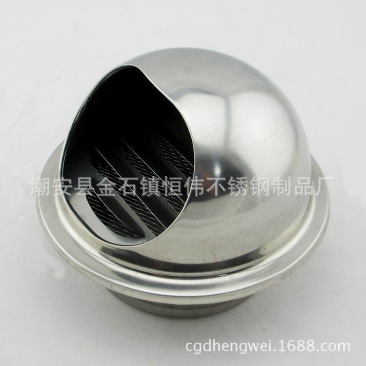 不銹鋼通風(fēng)口304風(fēng)帽防雨帽 砂光亮光外氣排氣口 加厚排氣罩
