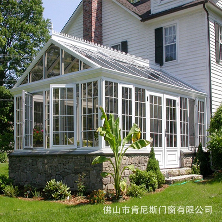 廠家生產(chǎn) 鋁合金陽光房材料 鋼結(jié)構(gòu)陽光房 外開窗鋁合金陽光房
