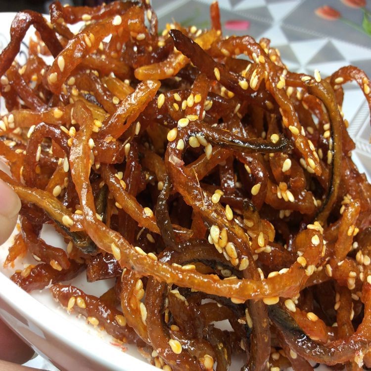 北海 批發(fā)特產(chǎn)海味香辣蜜汁鰻魚絲即食魚絲 休閑小吃海鮮干貨