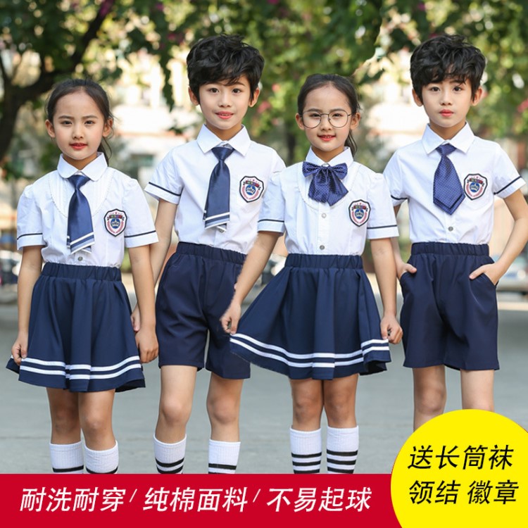 儿童合唱演出服运动会表演集体中小学生校服学院风儿童诗朗诵服装