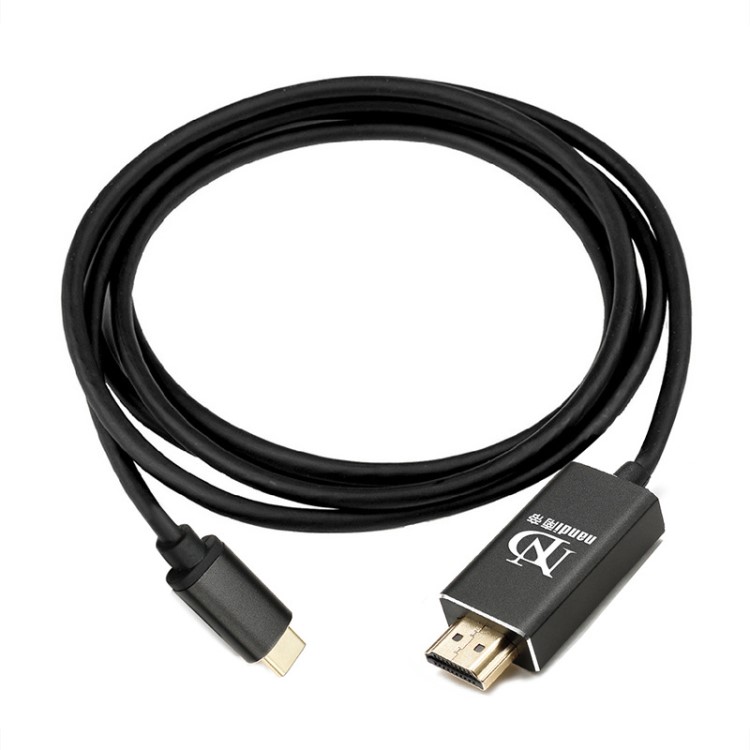 USB 3.1 TYPE-C轉(zhuǎn)HDMI公轉(zhuǎn)公高清影音轉(zhuǎn)接線60Hz 筆記本連顯示器