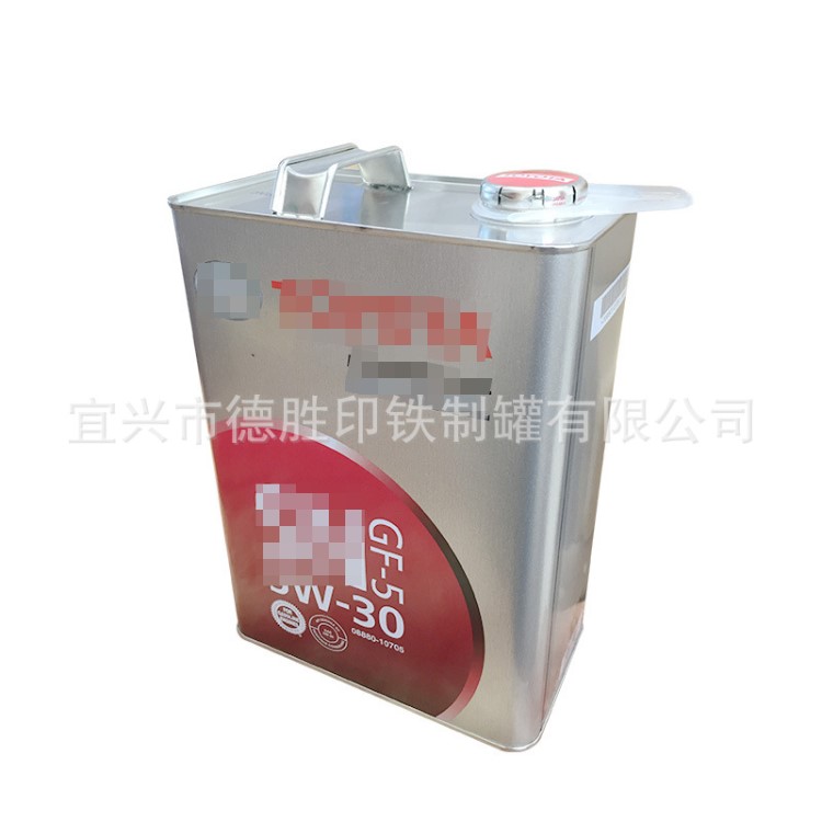 工廠定制4L1升涂白素鐵彩印 齒輪油 冷卻液 防凍液 制動液 鐵罐