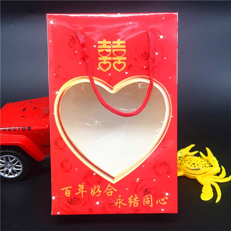 毛巾包裝盒 毛巾禮盒結(jié)婚回禮裝喜字喜結(jié)良緣百年好合