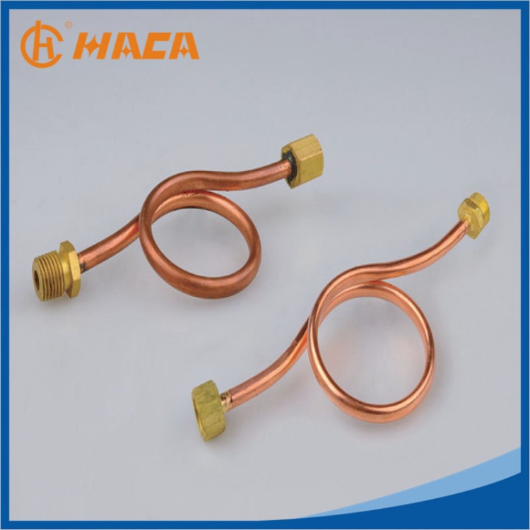 廠家批發(fā) 4分粗細(xì)牙 壓力表緩沖管 表彎 紫銅冷凝管