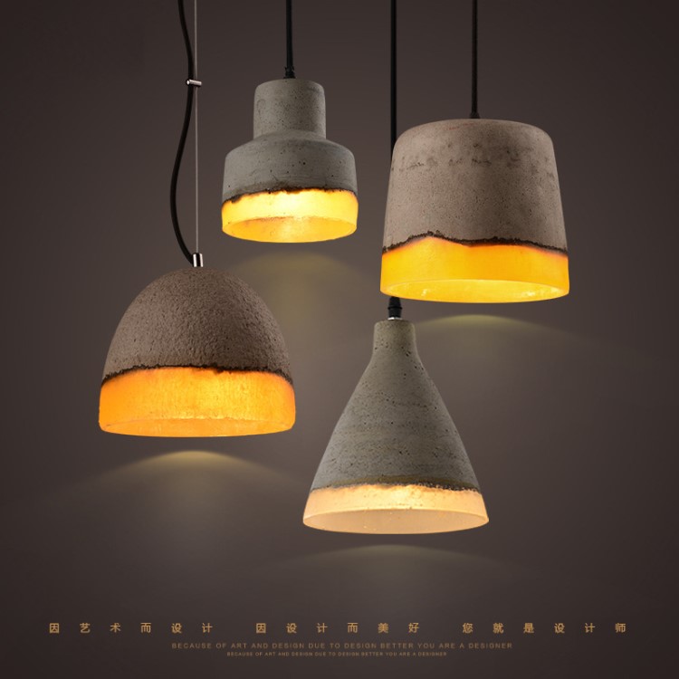 復古吊燈咖啡餐廳酒吧臺loft單頭裝飾水泥創意個性北歐燈具裝飾燈
