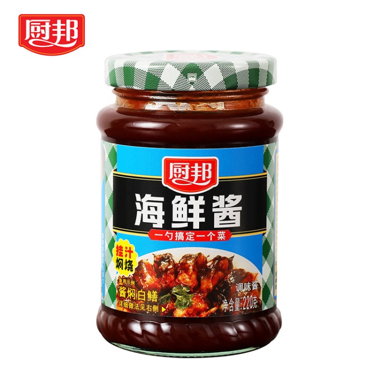 廚邦海鮮醬220g*1調(diào)料腌制炒菜燒烤火鍋蘸料悶煮