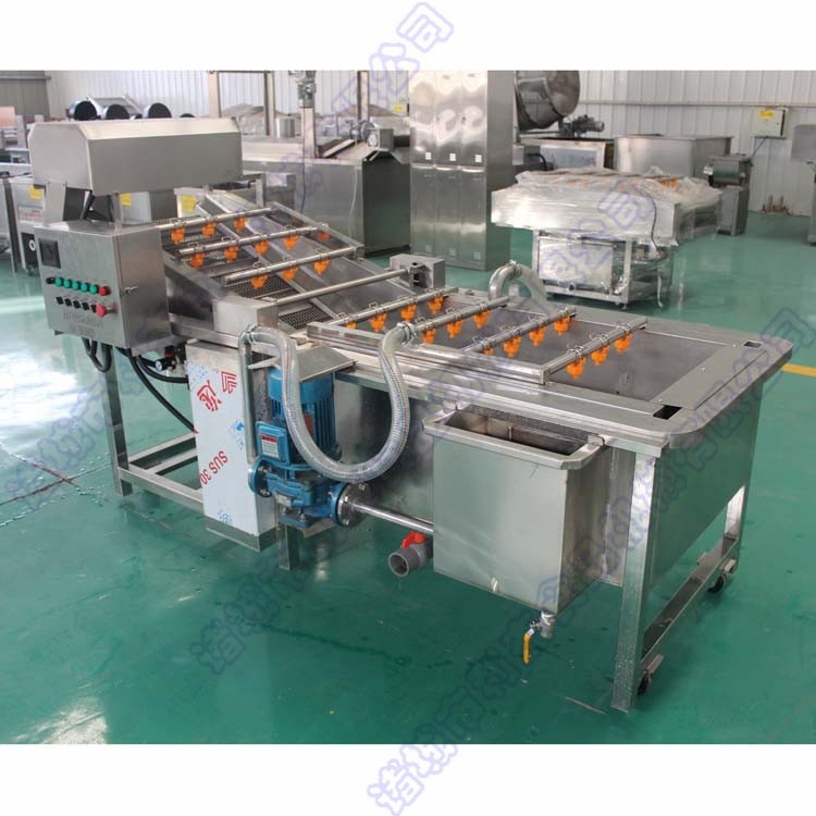 供應(yīng)菠菜氣泡清洗機/網(wǎng)帶式生姜氣泡清洗機/不銹鋼自動噴淋清洗機