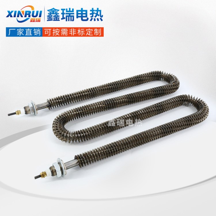 長期供應220V/380V空氣干燒加熱管 3000W不銹鋼W型翅片式電加熱管