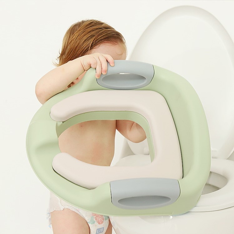 BabyMeaning輔助寶寶馬桶 加大號(hào)嬰兒坐便圈帶扶手兒童坐便器批發(fā)