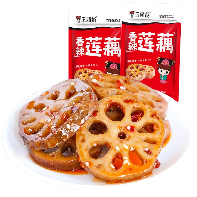 五味格產(chǎn)地貨源香辣藕片560g湖南特產(chǎn)零食小吃即食醬腌菜一件代發(fā)