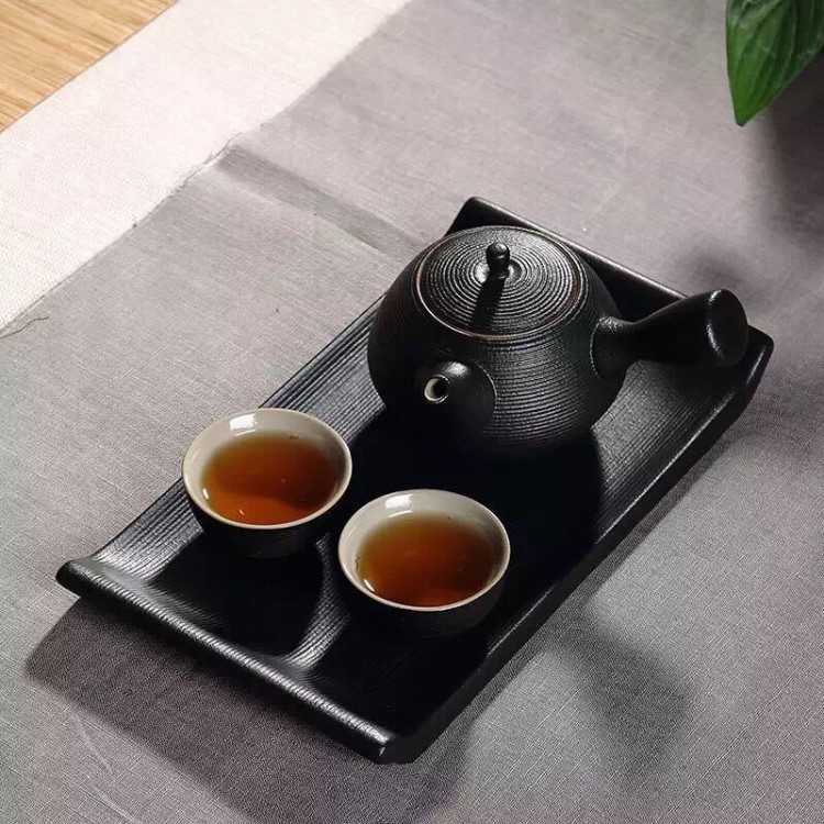 臺灣萬延 漢陶土茶具茶器一壺兩杯黑禪風陶瓷功夫茶具套裝批發
