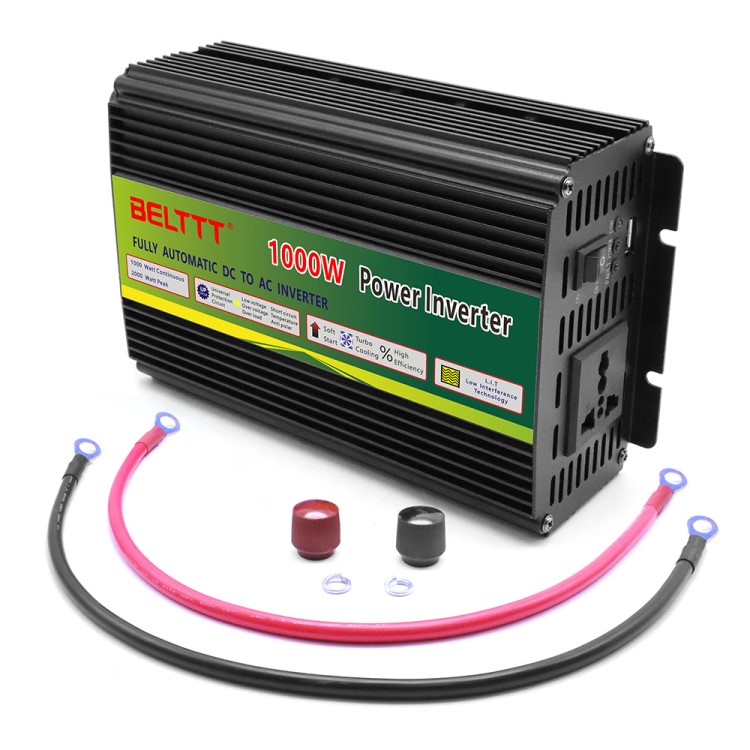 足功率1000W逆变器12V/24V/48V转220V电源转换器家用逆变器车载