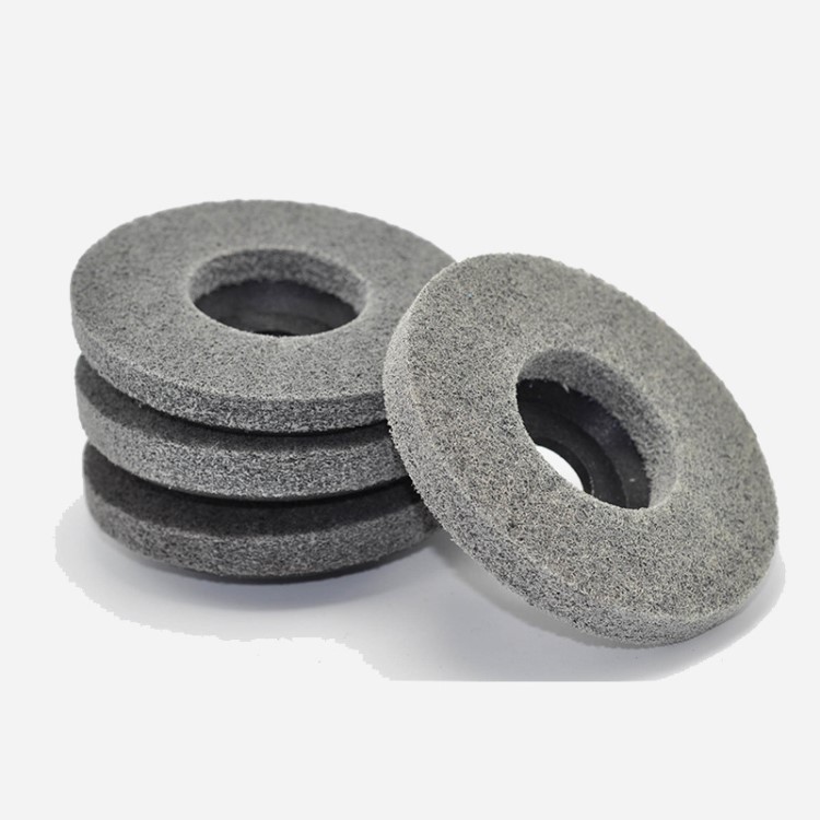 定制尼龙抛光片115角磨机抛光片镜面抛光细毛羊毛毡纤维轮