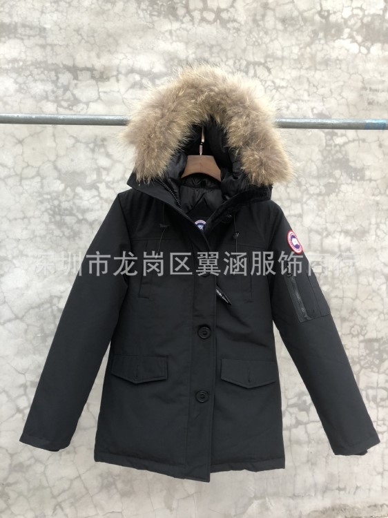 加拿大鵝同款羽絨服女歐美大鵝滑雪加厚戶外工裝風外套大碼羽絨服