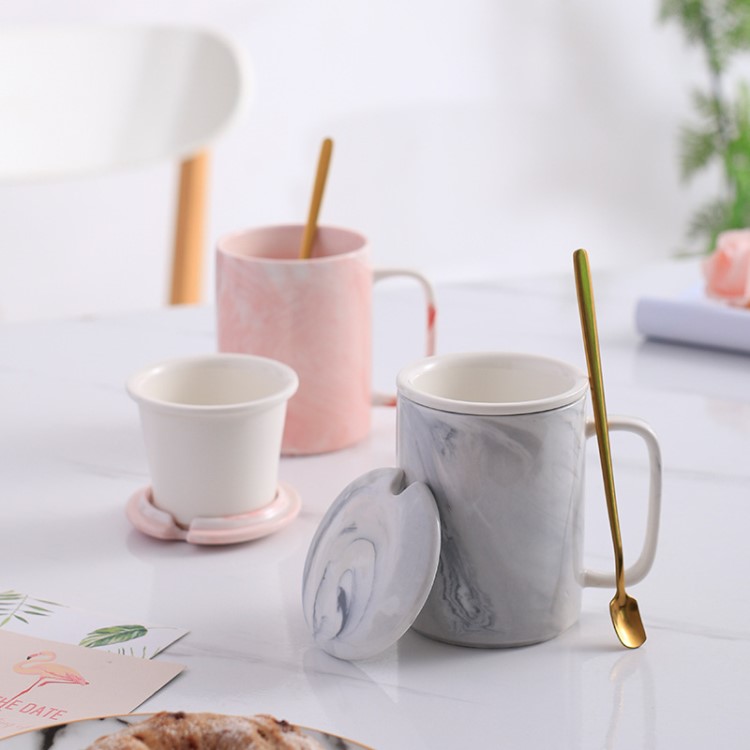 創(chuàng)意簡約個(gè)性時(shí)尚石紋杯 傳統(tǒng)無花紋馬克杯 馬克杯大容量陶瓷杯子