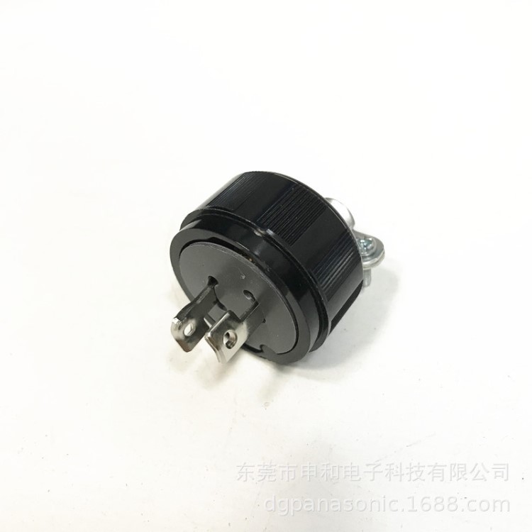 爆款Panasonic松下WF6215/WF2215BK美標(biāo)兩極工業(yè)插頭1125V