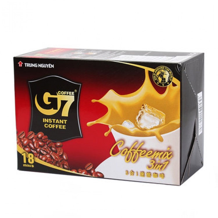 批發(fā) 食品 越南中原G7三合一速溶咖啡288g*24盒一箱