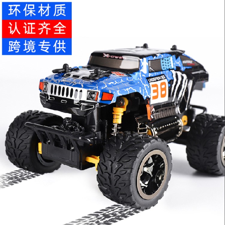 跨境爆款PVC遙控車 rc大腳2.4G高速越野車 漂移競速賽車廠家直銷