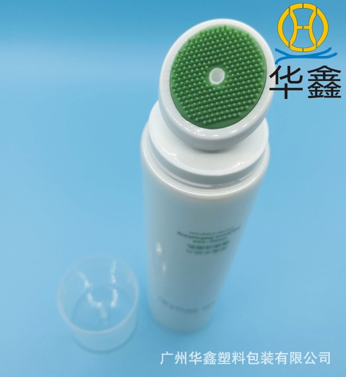 爆款硅膠毛刷頭軟管洗面奶軟管化妝品塑料軟管護膚品包材工廠直銷