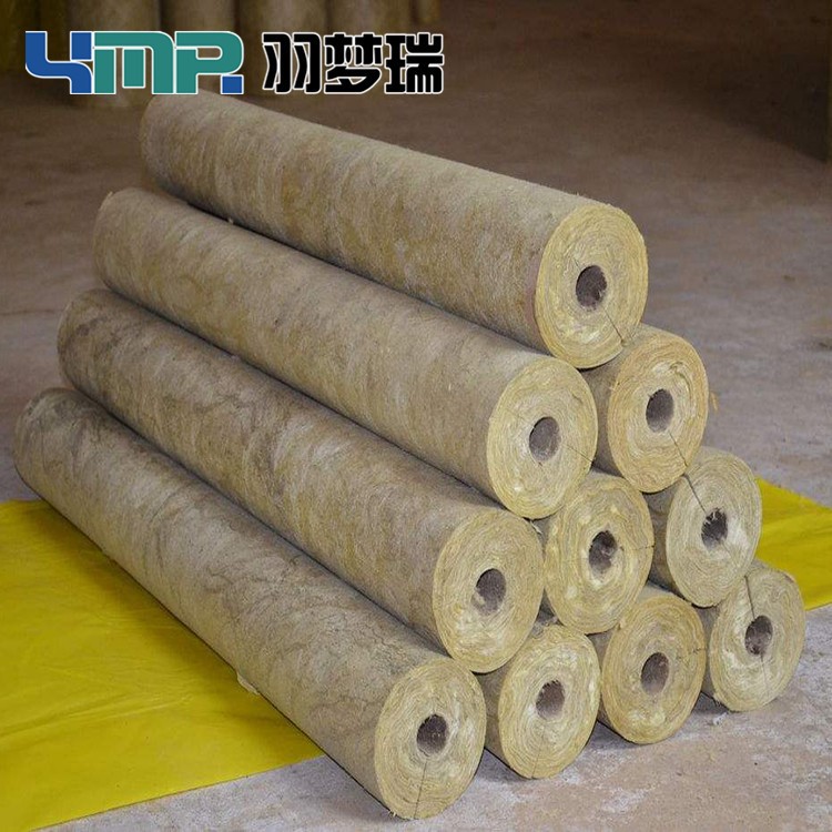 巖棉保溫管廠家批發訂做高密度a級阻燃光身隔熱礦棉巖棉纖維管殼