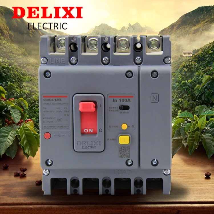 德力西  剩余電流動作斷路器 CDM3L-125F/4300A