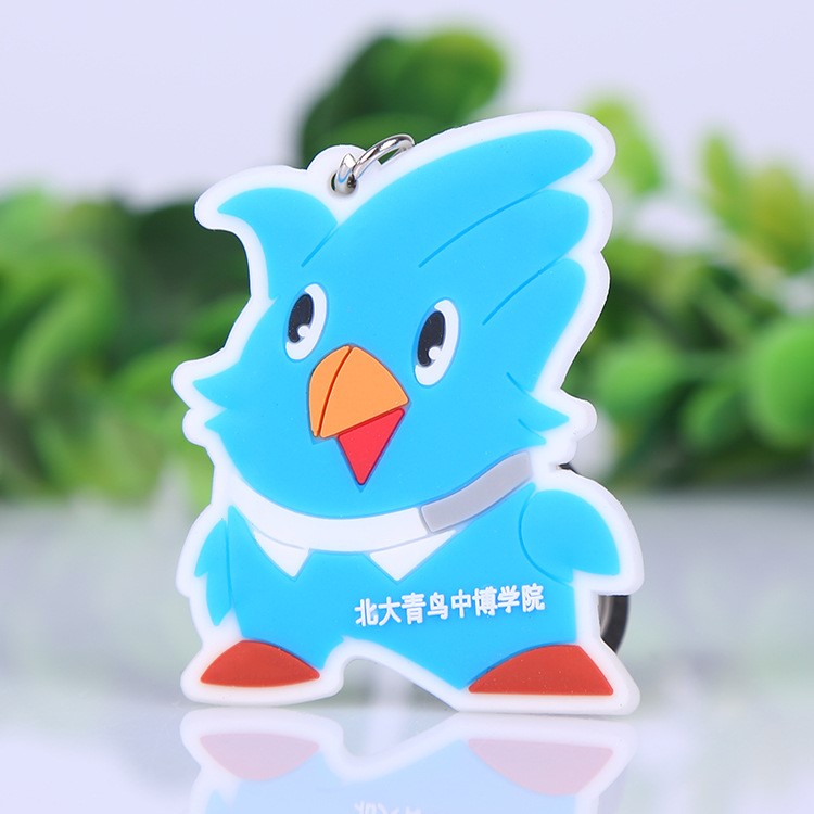 動物系列青鳥鑰匙掛件小禮品贈品logo定制環保pvc軟膠 鑰匙扣