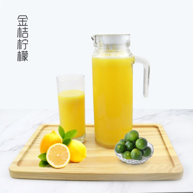 餐飲現(xiàn)榨食材 金桔檸檬果汁 冷凍常溫 OEM貼牌定制 臻果然