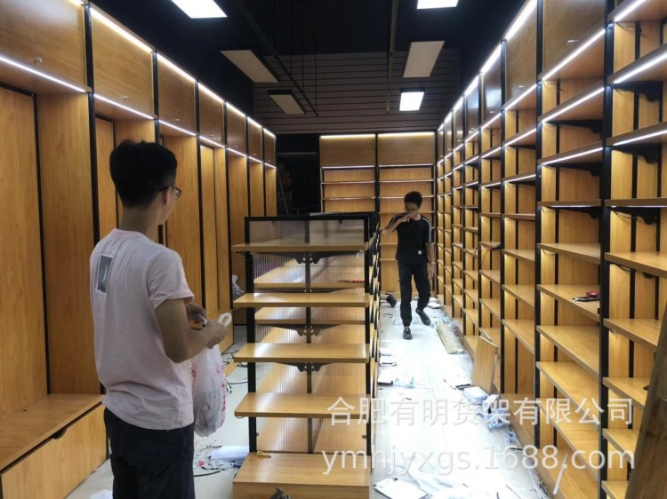 文具店货架 书店晨光文具钢木展示架 书籍办公文体体育用品货柜木