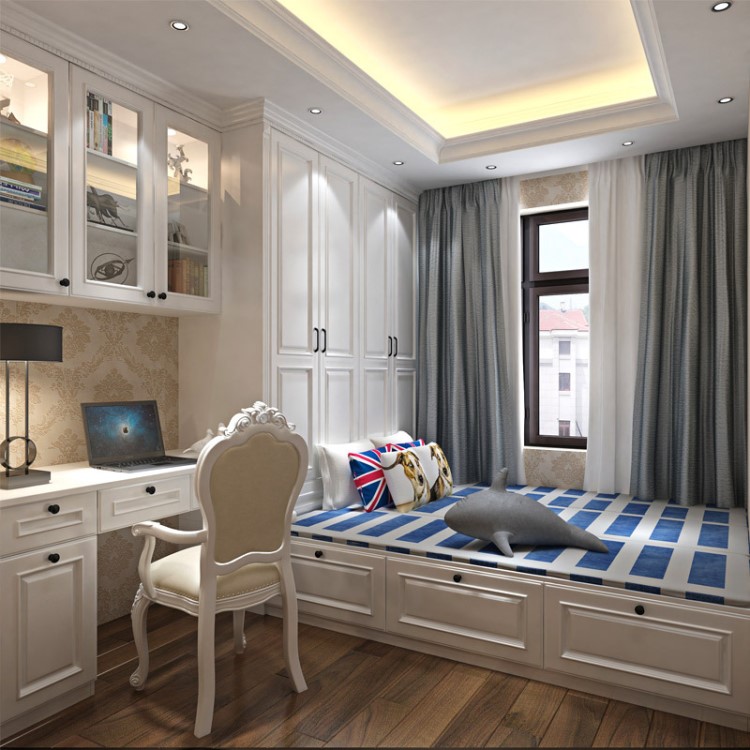 榻榻米书桌衣柜整体儿童房 踏踏米床卧室组合定制书房升降e1级