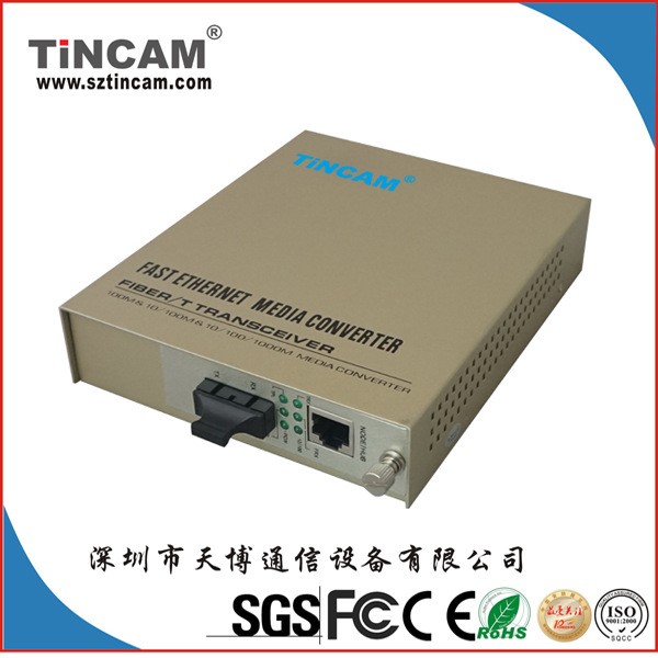 TINCAM百兆自適應 單模雙纖插卡式內(nèi)置電源 SNMP網(wǎng)管光纖收發(fā)器