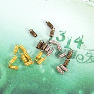手工DIY飾品配件項鏈手鏈材料 古銅色銀色金屬扣 皮繩接頭 彈簧扣