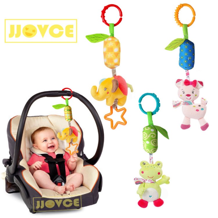 JJOVCE風(fēng)鈴器嬰兒推車掛件 床頭搖鈴布絨玩具 嬰幼兒毛絨布偶玩具