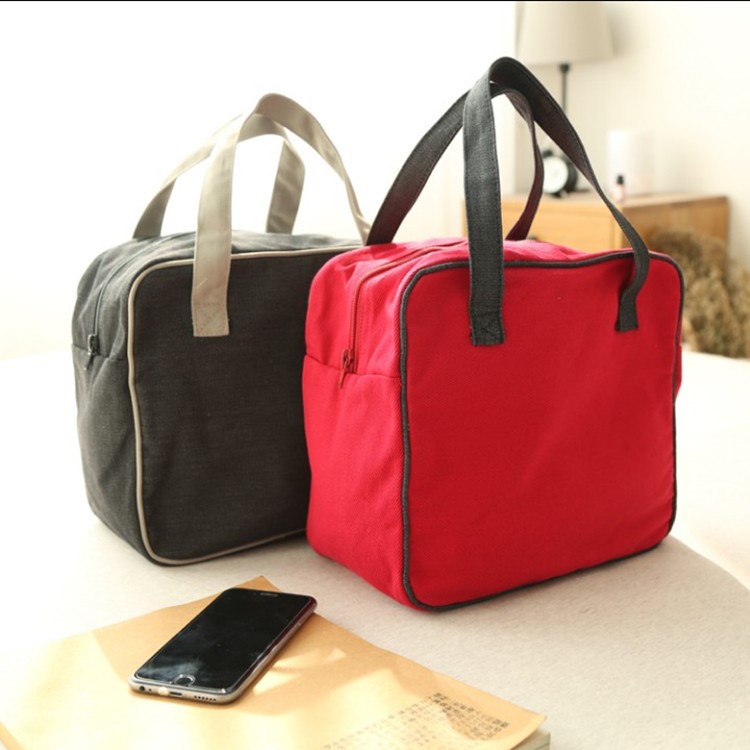 廠家定制加厚手拎旅行包飯盒包化妝包媽媽包便當包