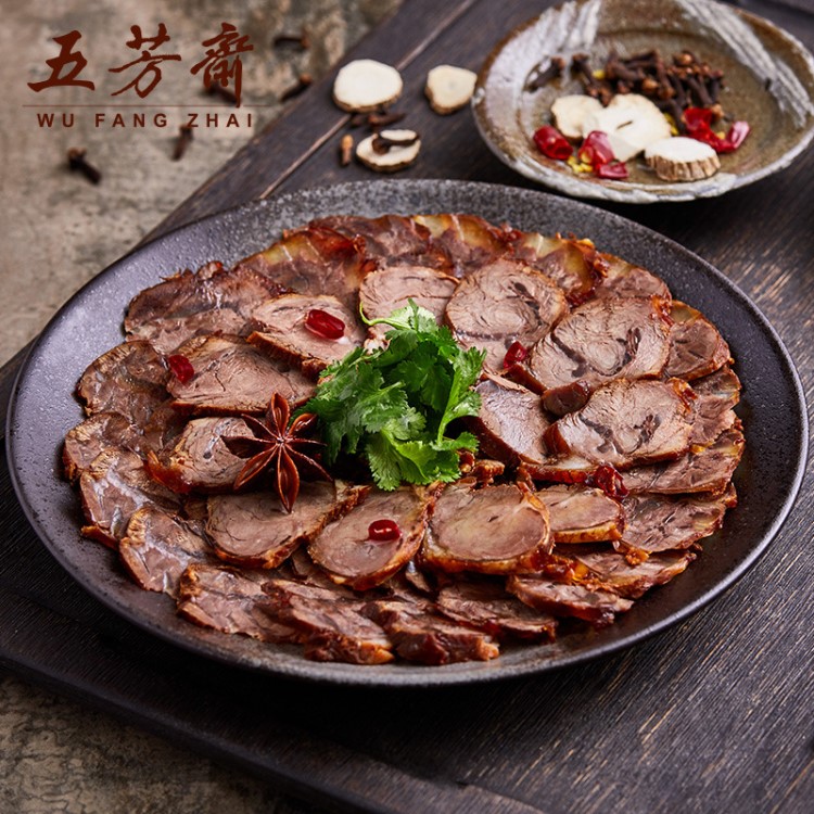 嘉興五芳齋鹵味 250克牛肉 鹵牛肉干真空袋裝熟食私房菜開袋即食