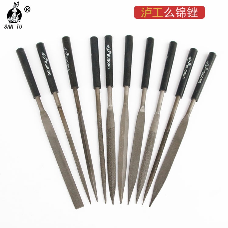 什錦銼刀 打磨扁銼 金屬拋光平銼三角銼 硬質(zhì)圓銼刀10裝套裝