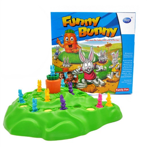 爆款兔子越野賽兒童益智賽跑棋 合家歡智力桌上家庭游戲玩具現貨