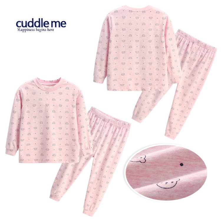 CUDDLE ME童裝家居服套裝兒童春季男女寶寶全棉貼身內(nèi)衣套裝