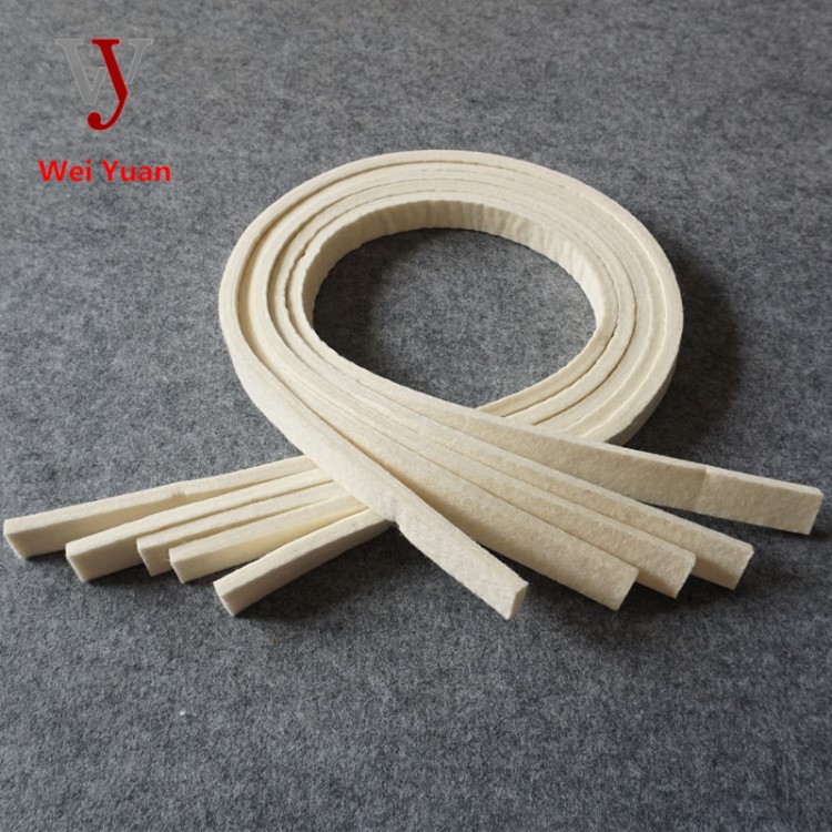 廠家直銷 羊毛毛氈密封條 細毛吸油松軟氈 規格可定制背雙面膠