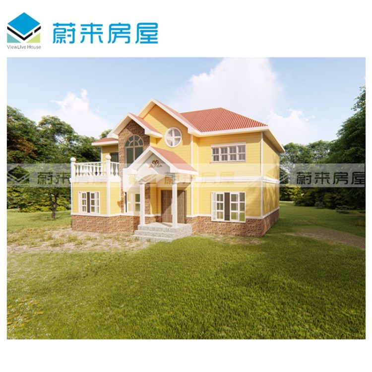 蔚來廠家定制輕鋼別墅旅游度假屋模塊化裝配式鋼結構房屋板房民宿