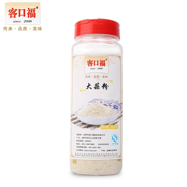 客口福蒜頭粉/大蒜粉 香辛料面包海鮮調(diào)味腌制品454g瓶裝批發(fā)