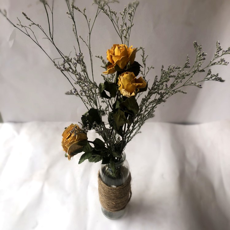 北歐ins風(fēng)玫瑰干花花束家居擺設(shè)小清新裝飾品滿天星DIY拍照道具