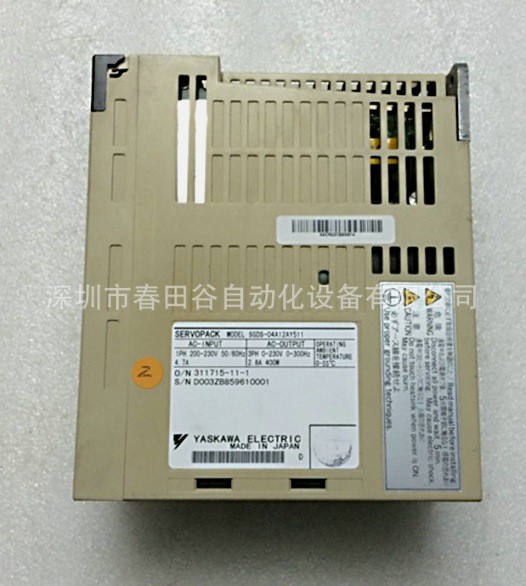 原裝 安川伺服驅(qū)動器 SGDS-04A12AY511 現(xiàn)貨 假一賠十 議價