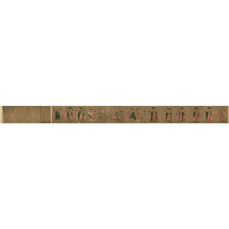 各朝代皇帝 藝術(shù)品國(guó)畫字畫 人物畫  唐 閻立本 歷代帝圖676-51