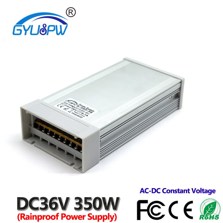 現(xiàn)貨供應(yīng)350W36V防雨開關(guān)電源 36V戶外燈條模組顯示屏護(hù)欄管電源